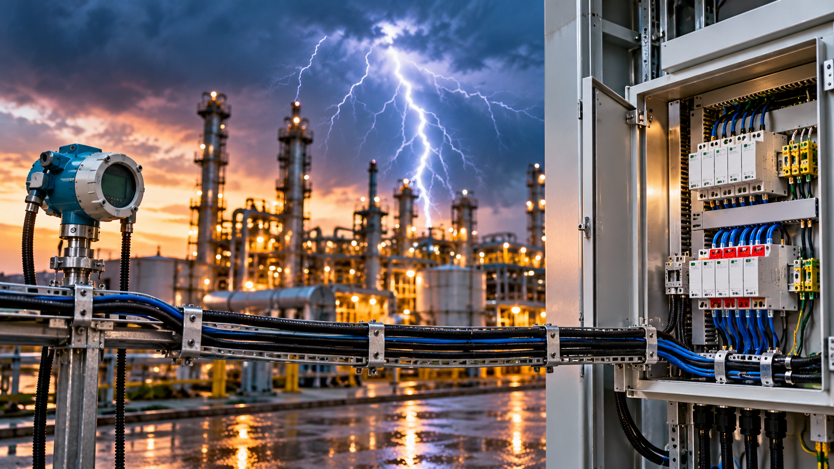 Industrial Surge Protection Equipment for Lightning Safety and Electrical Protection